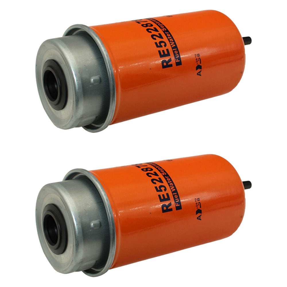 (2) Fuel Filters Fits John Deere 310J 310K 310K EP 310L 310L EP 310SJ RE522878
