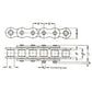 RC60 Roller Chain - 10 Foot Box Fits Roller Chain
