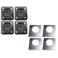 4 Recessed Floor D Rings w Backing Plate Enclosed Trailer Cargo Trailer Tie Down