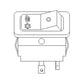 RE165815 Rocker Switch Demist Fits John Deere Fits JD Tractor 5220 5320 5420 552