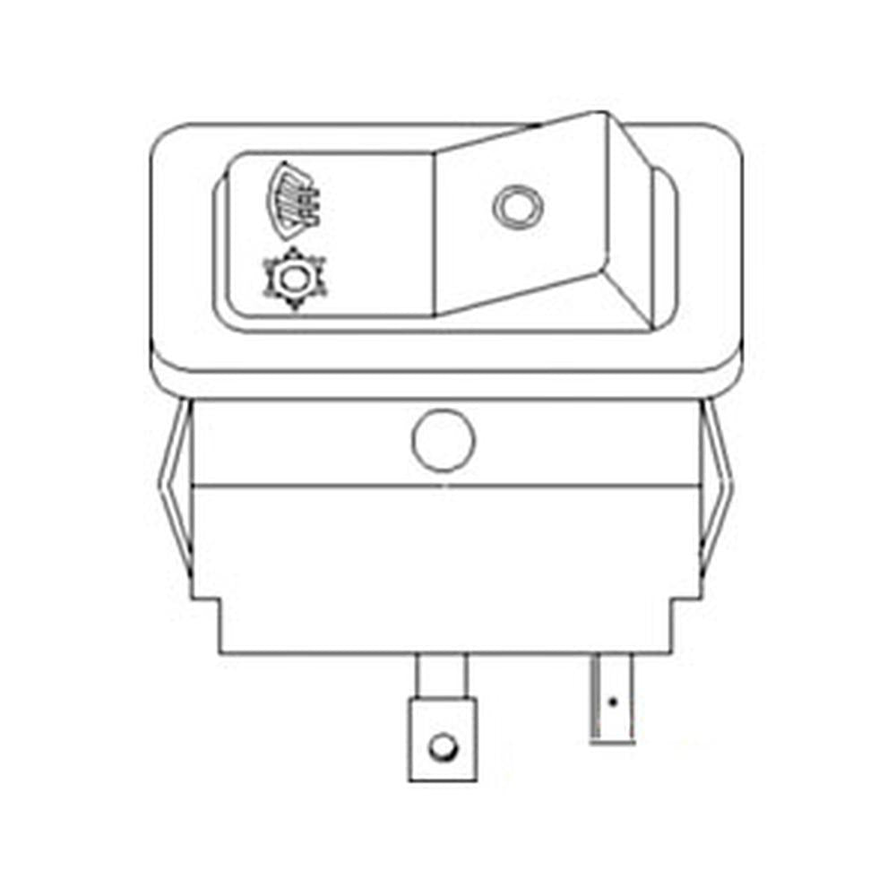 RE165815 Rocker Switch Demist Fits John Deere Fits JD Tractor 5220 5320 5420 552