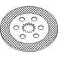 RE186966 Brake Disc Fits John Deere Fits JD 6800 6810 6900 6910 6910S 7200 7210