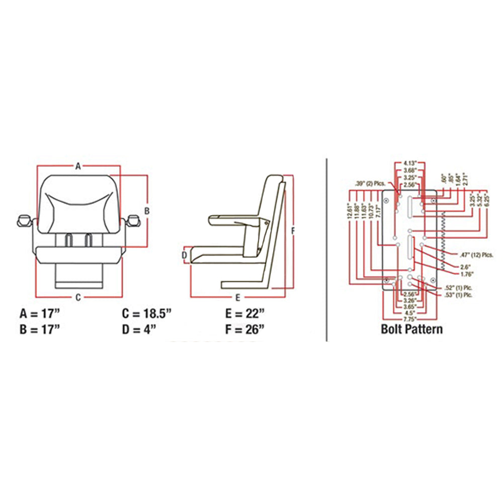 Yellow Big Boy Seat FF Fits Universal Products Replaces 1044926