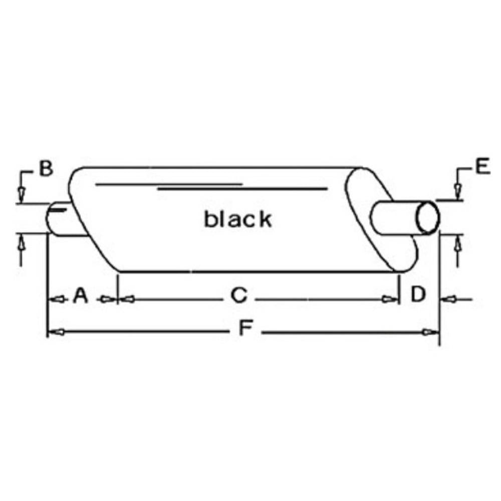Muffler - Black Fits John Deere 4040 4240 4250 4320 4430 4440 4630 4050 AR86599