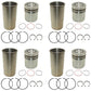 (4) Early Piston Liner Kits 4.250" Bore Fits John Deere Tractors RE23173