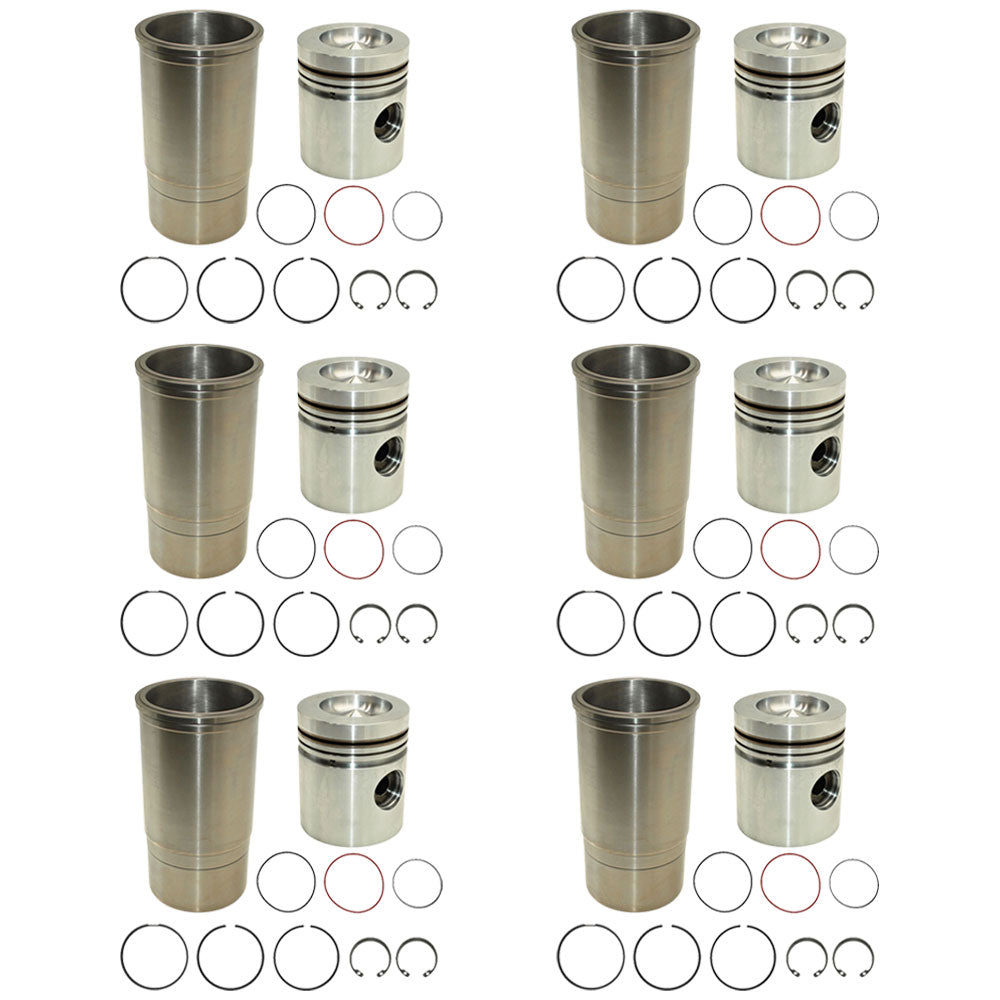 RE23173 Six Early Piston Liner Kits For John Deere Tractor 500A 3020 4010 4020