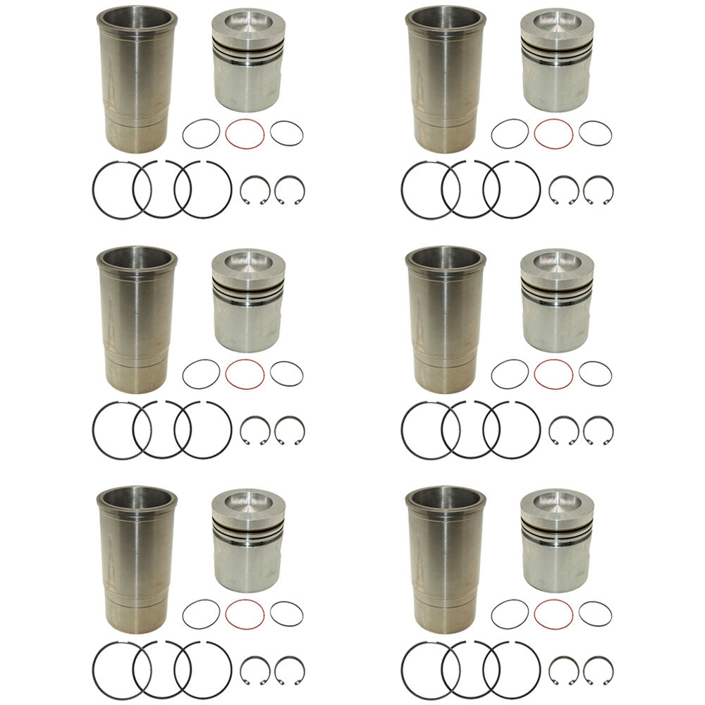 RE23173 Six Early Piston Liner Kits For John Deere Tractor 500A 3020 4010 4020