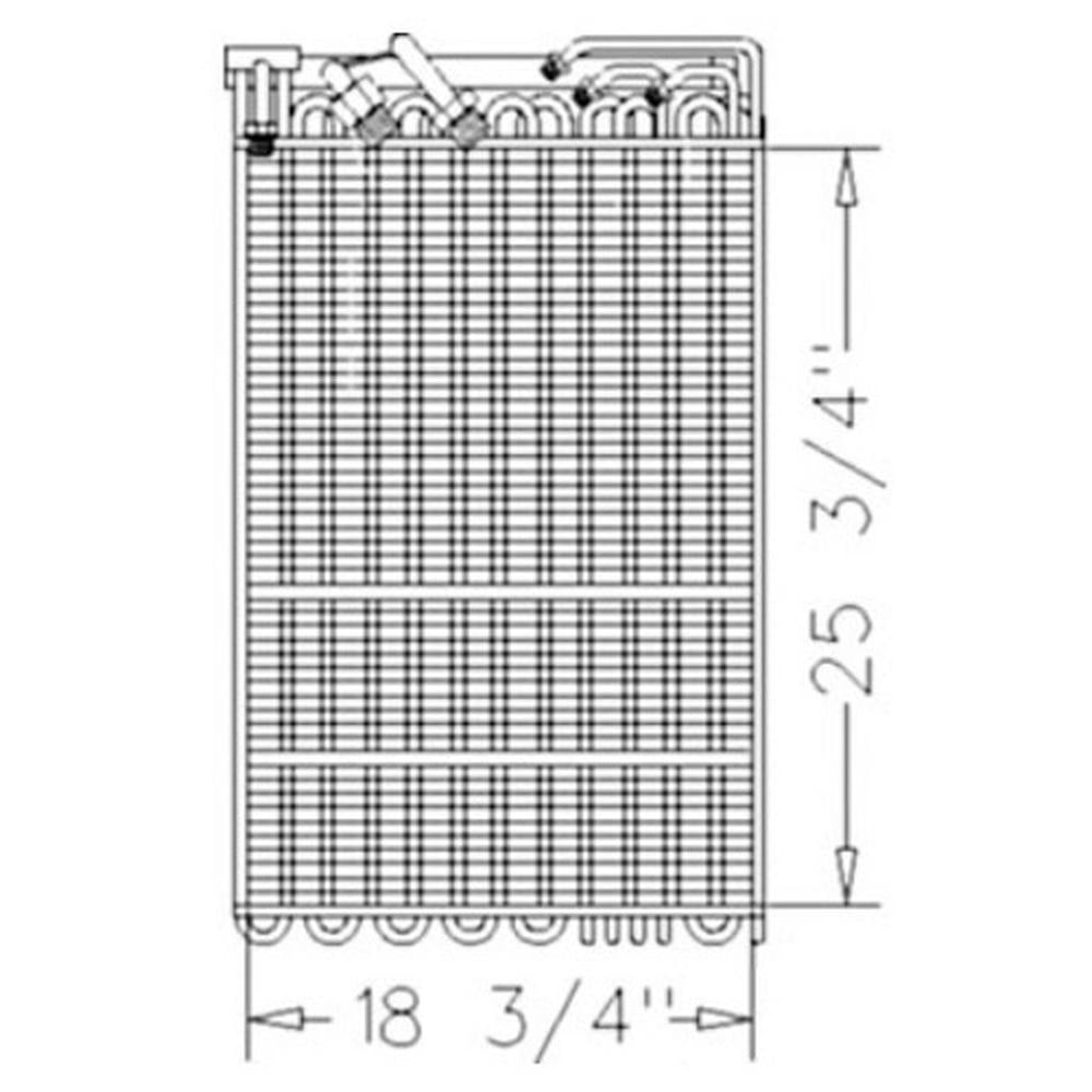WN-RE34166-PEX Air Conditioner Condenser, Oil Cooler Fits John Deere 7600 7700