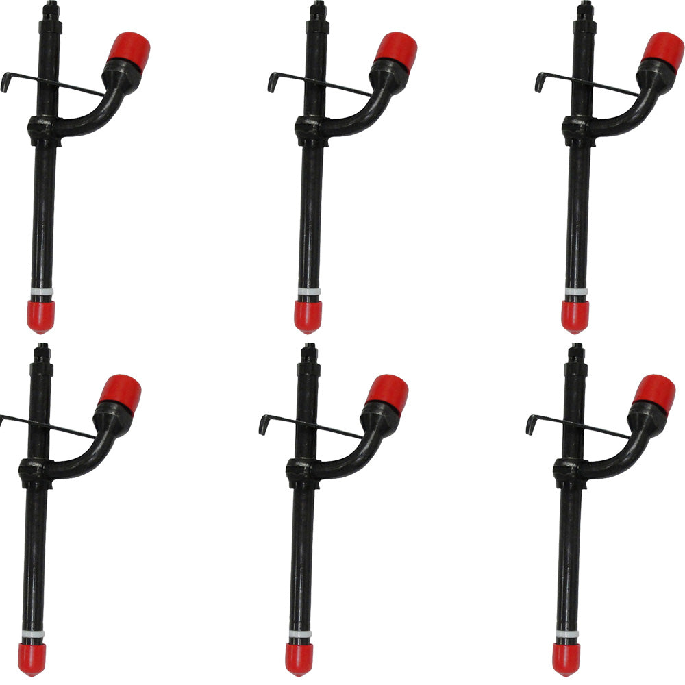 AR90024 Set Of 6 Diesel Fuel Injectors Fits John Deere 310C 344E 410C