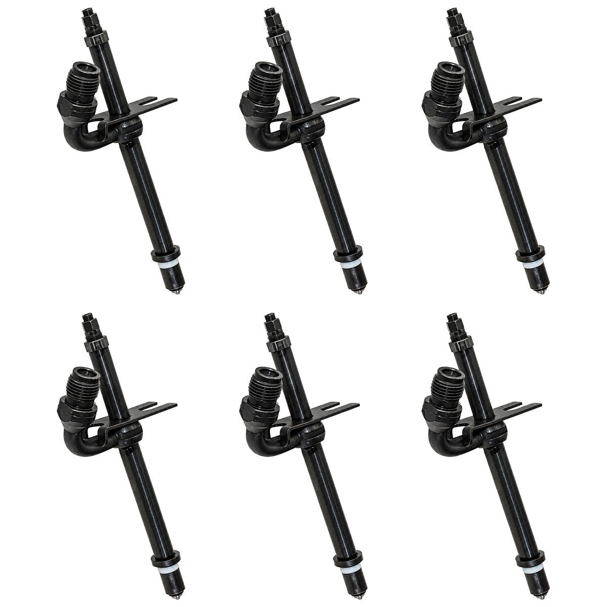 AR90024 Set Of 6 Diesel Fuel Injectors Fits John Deere 310C 344E 410C