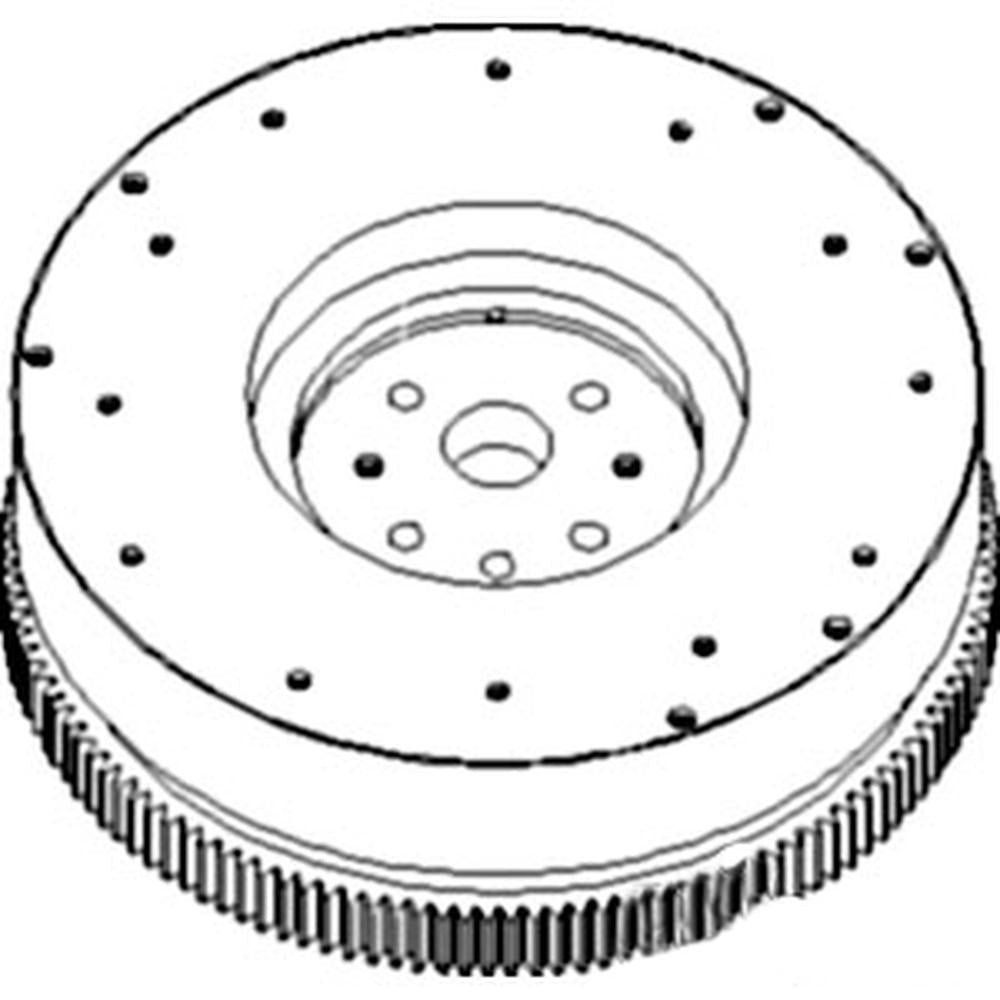 Flywheel with Ring Gear RE51448 Fits John Deere Fits JD 400G 450B 450C 450D 450E