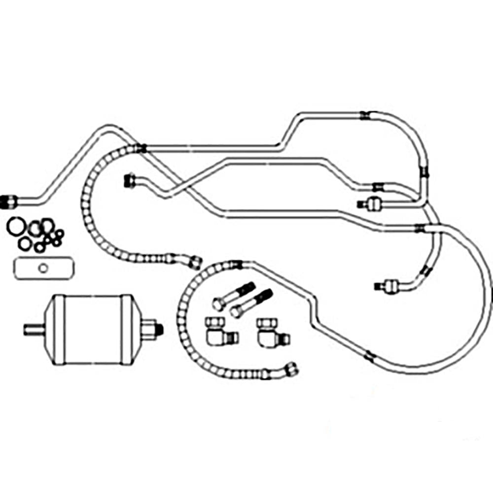 RE62127 (R134A) AC Retrofit Kit Fits John Deere Tractor 4640 4840