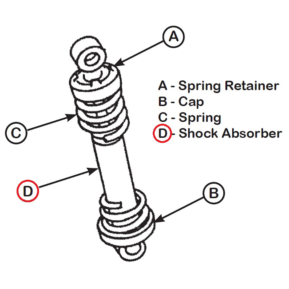 RE62234 Seat Shock Absorber Fits John Deere 2950 4030 4430 4450 4630 ++ Tractors