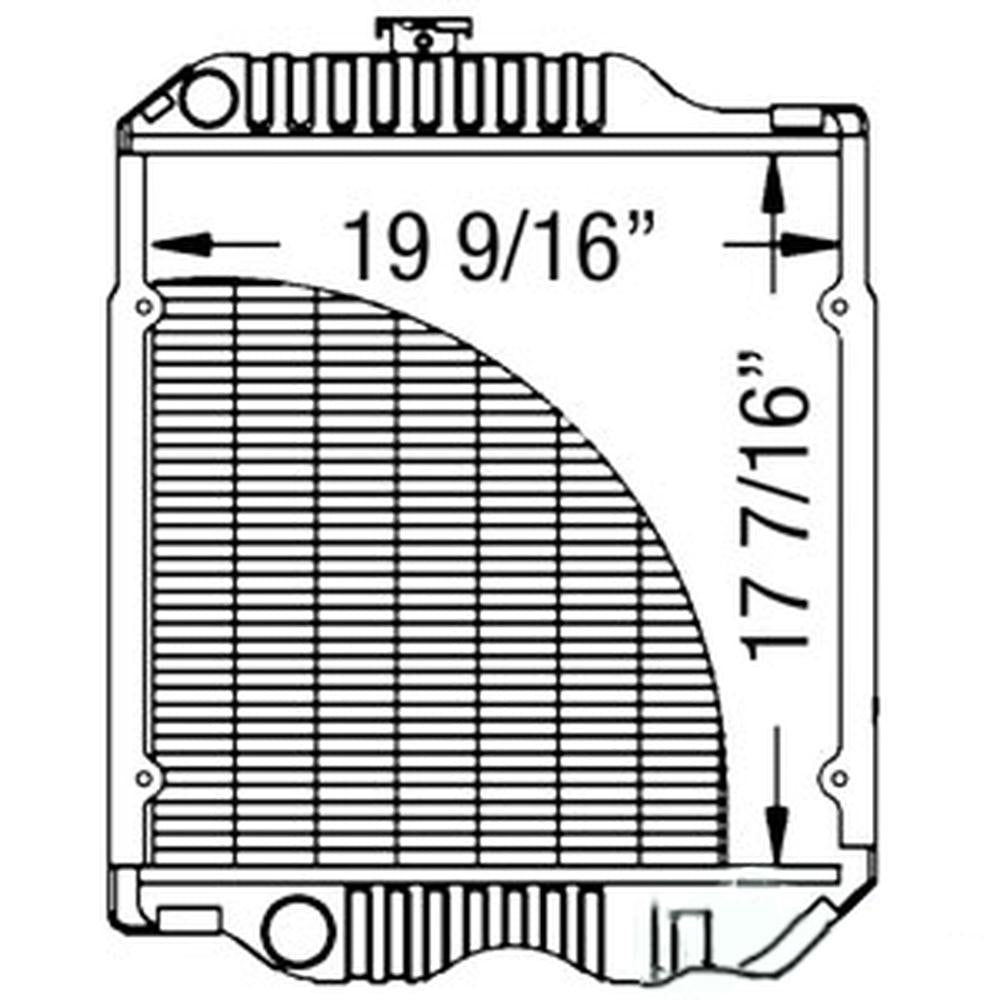 Radiator Fits John Deere Replaces RE62841