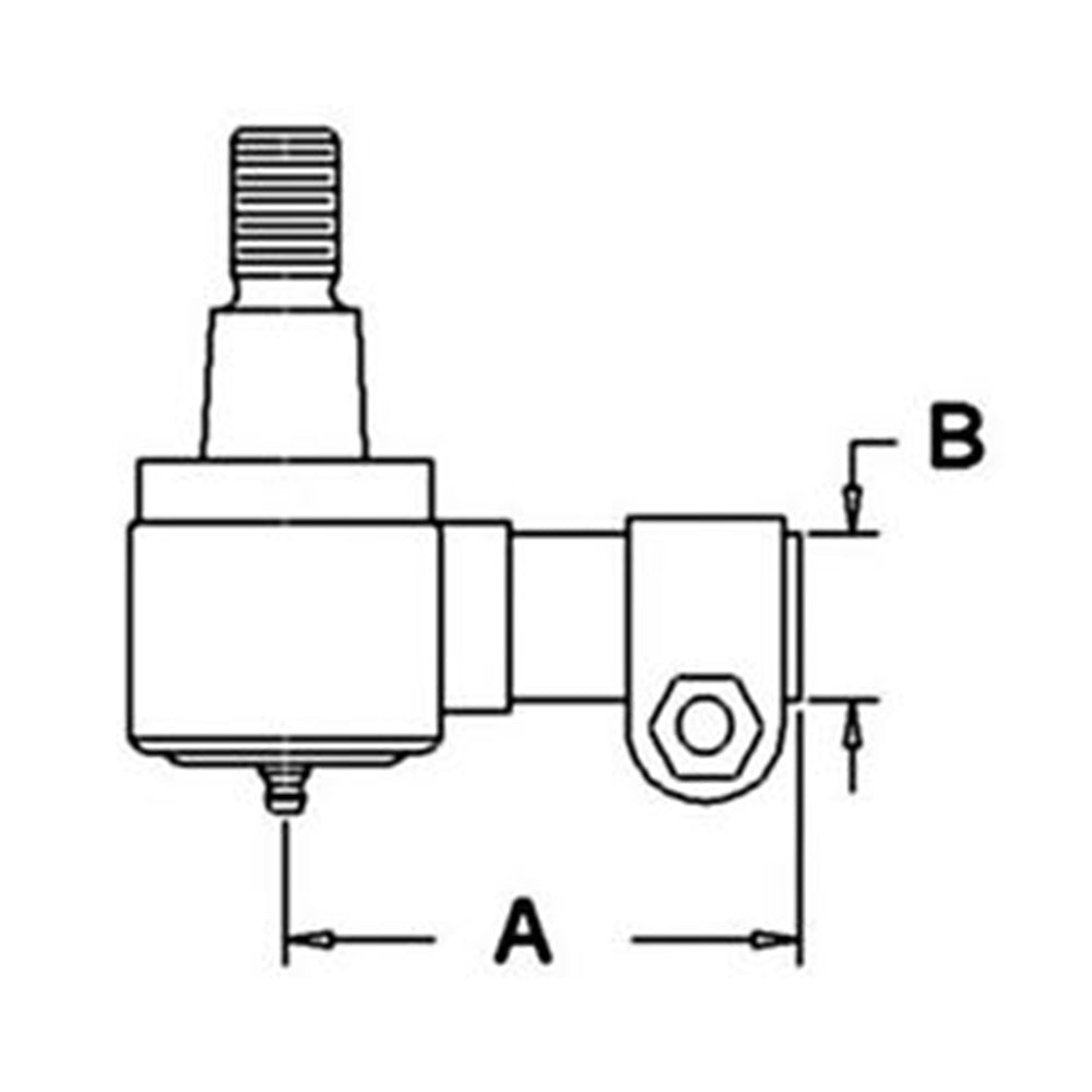 Steering Cylinder End Fits Case/International Harvester Replaces 186796C1