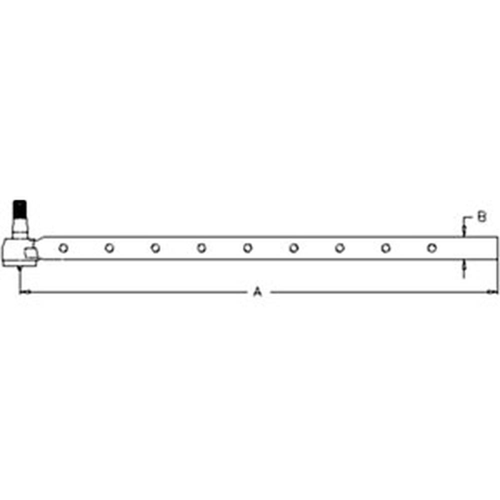WN-1302686C1-PEX Tie Rod, Outer, Long Fits International/CaseIH 1440 1460 1640