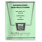 REP2987 Operator and Parts Manual Reprint: Oliver 60 Fits Oliver