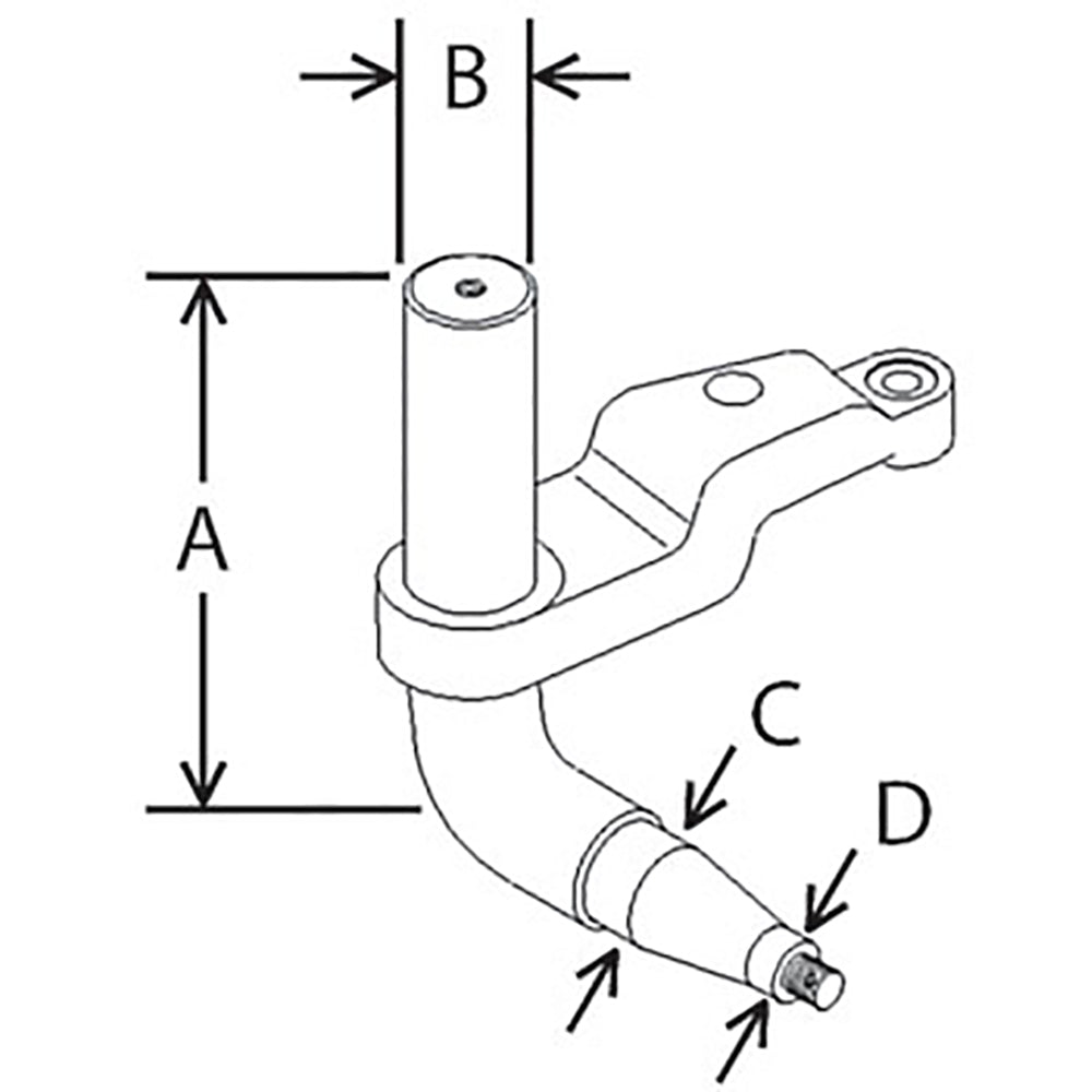 WN-AH173844-PEX Spindle, Rear, LH Fits John Deere 9400 9500 9600 CTS 9410 9510