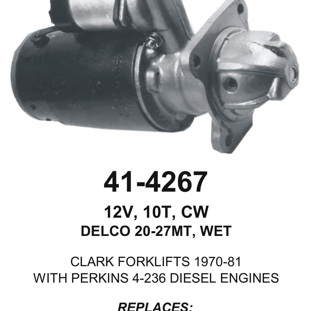Starter — 27MT 12V 10T WET Fits Heston Replaces ROM4267N-USA