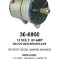 Alternator — 25SI/26SI 12V 75A Fits Kenworth Replaces ROM8060N-USA