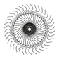 RWH230279 RH Hay Rake Wheels (25) Pack Fits H&S Hi-Capacity 5100 Bi-Fold Rakes