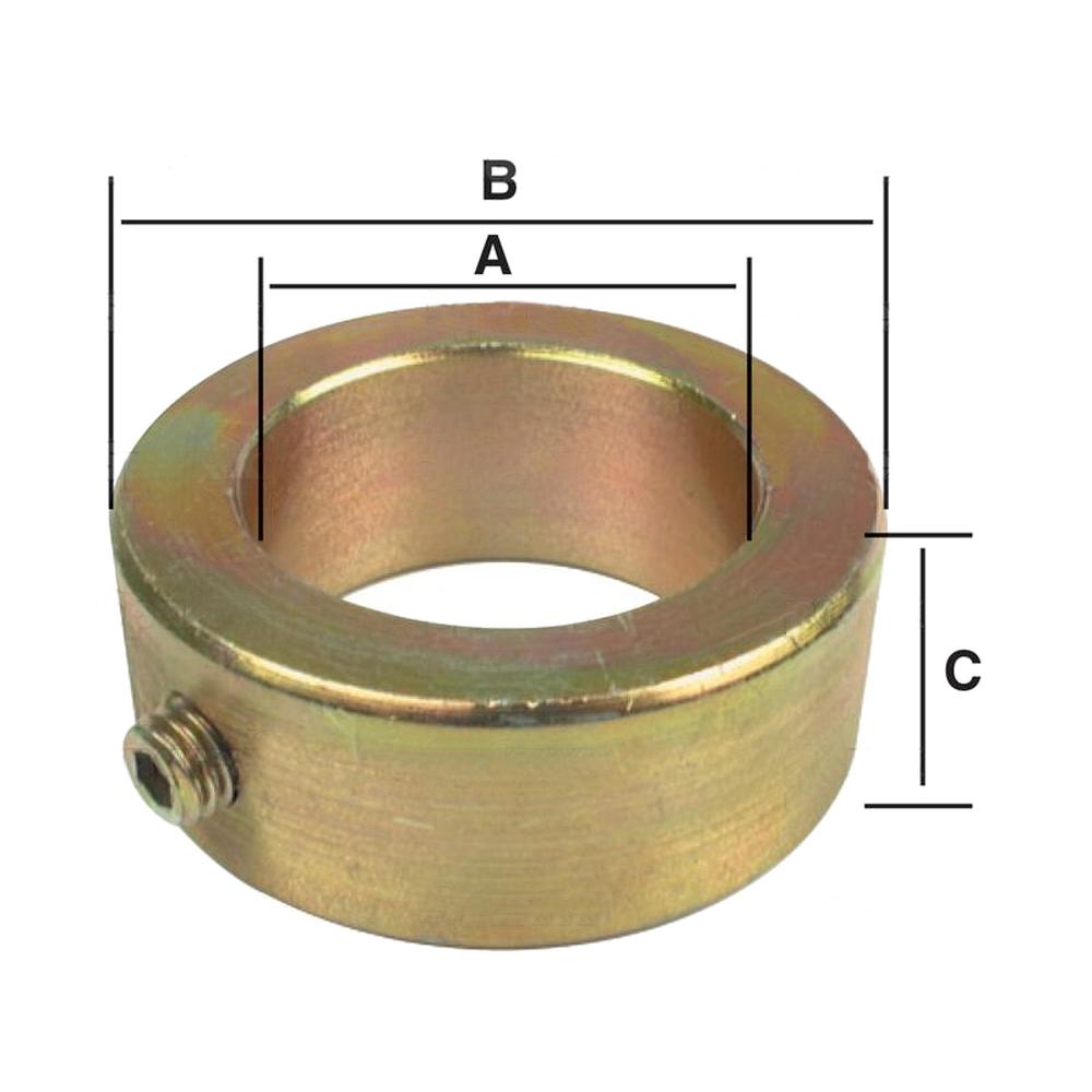 S.103 Shaft Locking Collar, ID: 1 3/4'', OD: 2 5/8'', Height: 1''.