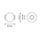 S.11166 Lower Link Ball (Fits CAT. 2/2) Fits Deutz-Fahr