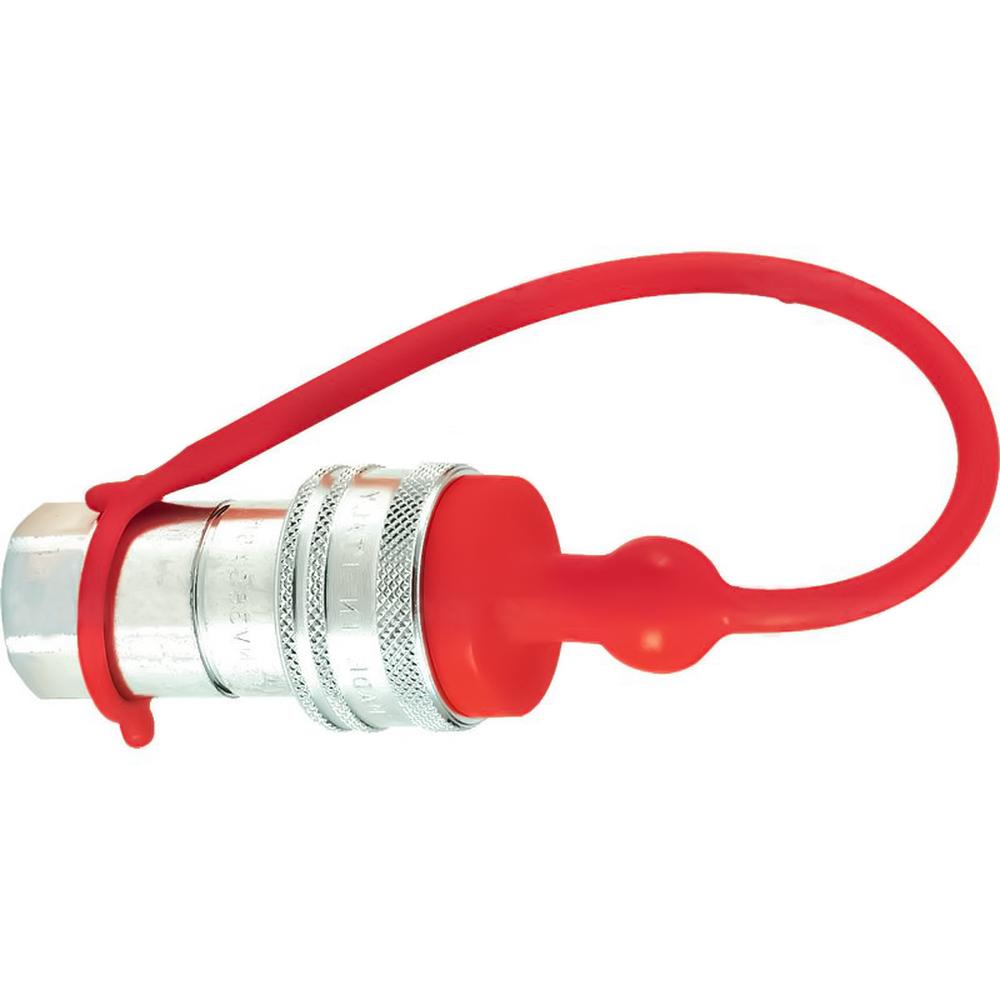 S.119917 Dust Cap 1/2''  Red Fits Female Coupling TM12LR (2 pcs. Agripak)