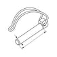 S.12794 Pipe Linch Pin, Pin 6mm x 40mm ( )