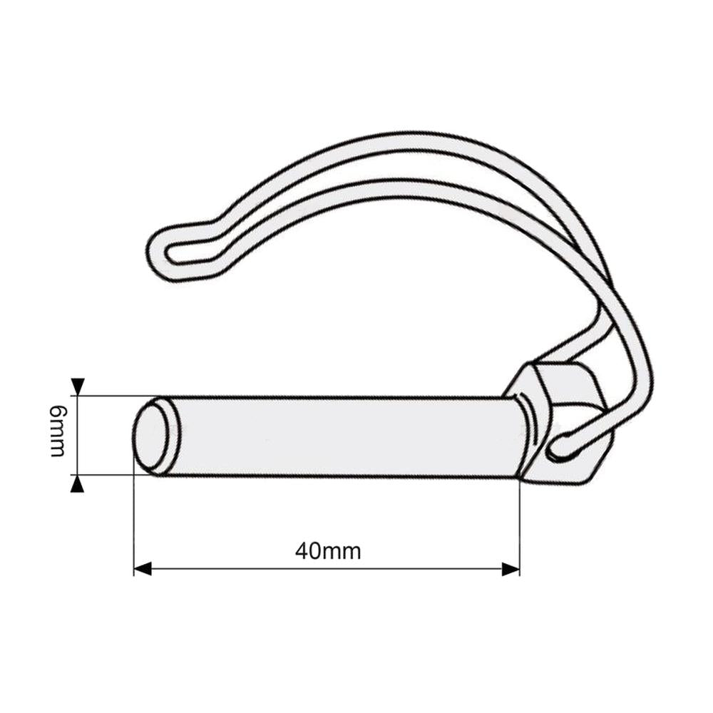 S.12794 Pipe Linch Pin, Pin 6mm x 40mm ( )