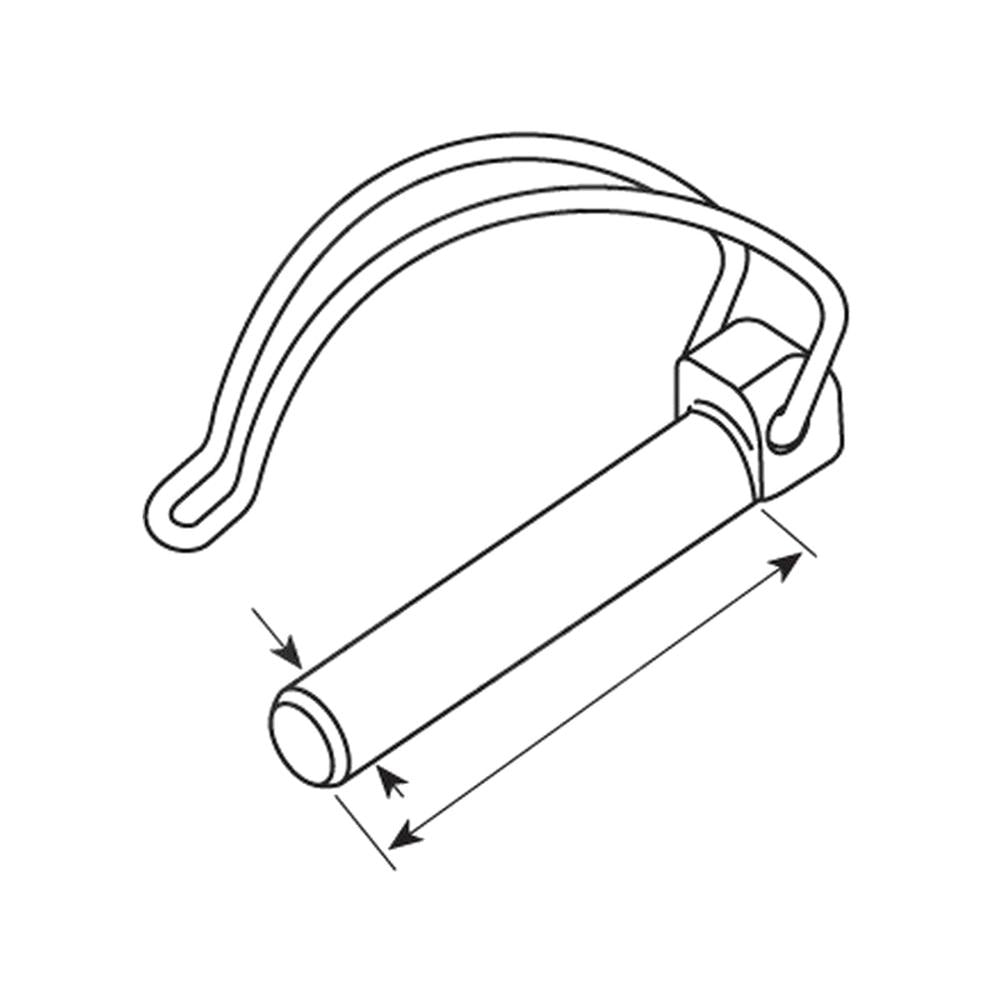 S.12799 Pipe Linch Pin, Pin 10mm x 60mm ( ) Fits Lely