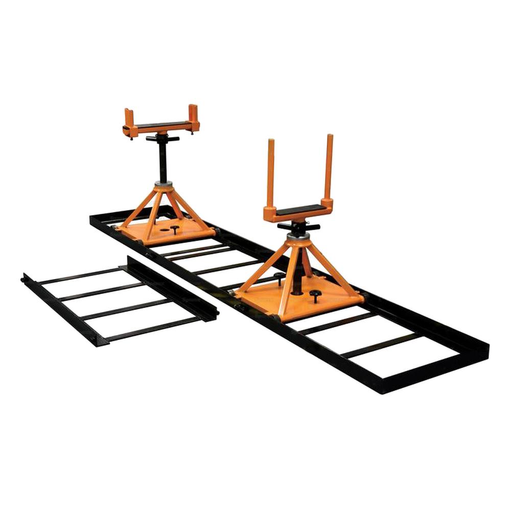 10T Heavy Duty Tractor Splitting Stands with Rails & Safety Locking Bolts