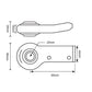 S.15340 Lower Link Weld On Ball End (Fits CAT. 1) LH