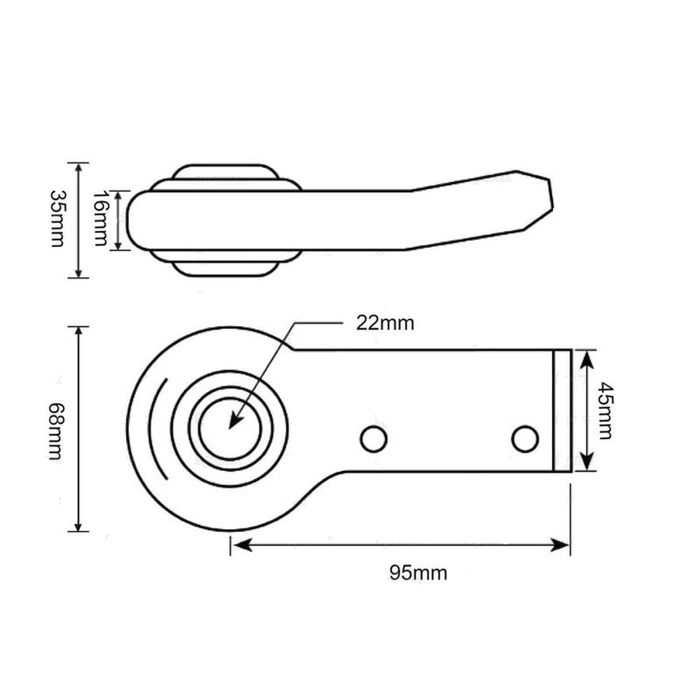 S.15340 Lower Link Weld On Ball End (Fits CAT. 1) LH