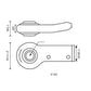 S.15340 Lower Link Weld On Ball End (Fits CAT. 1) LH