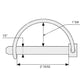 S.16496 Linch Pin, Bar Hole Stabalizer Fits Case IH