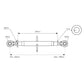 S.16840 Top Link Superlink (Fits CAT.3/3) Ball and Ball, Min mm 540 Fits White O