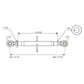 S.16840 Top Link Superlink (Fits CAT.3/3) Ball and Ball, Min mm 540 Fits White O
