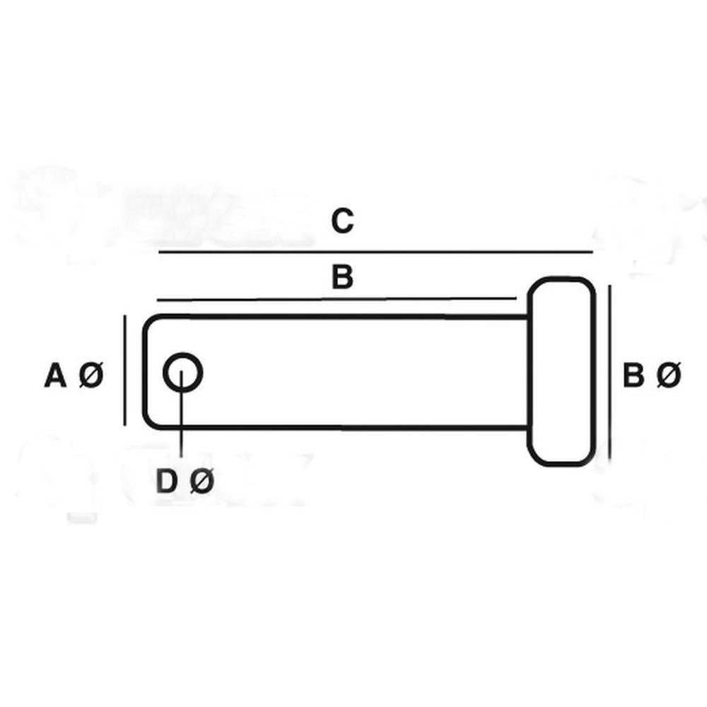 S.1790 Imperial Clevis Pin 1/2'' x 15/16'' Fits Massey Ferguson