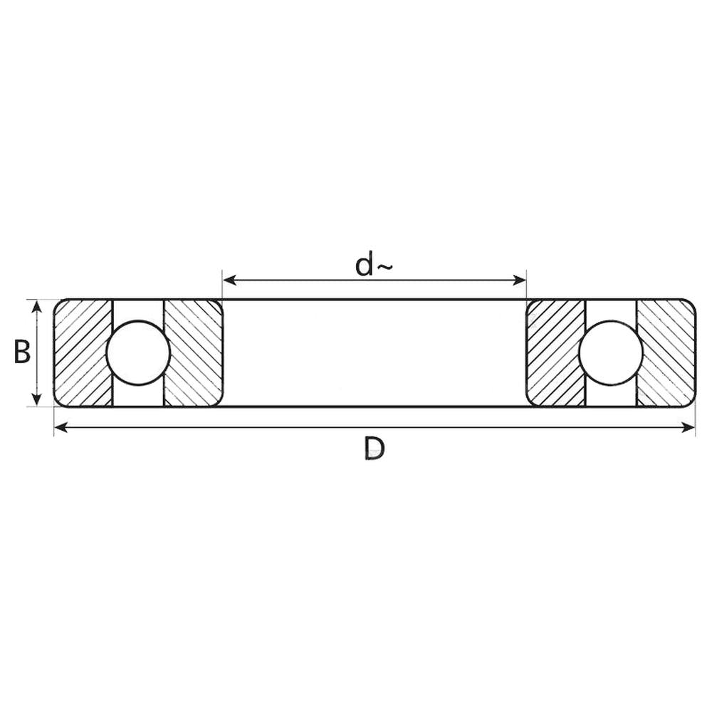 S.18246 Bearing, Tapered Roller W/ Cup #32012 Fits Case IH
