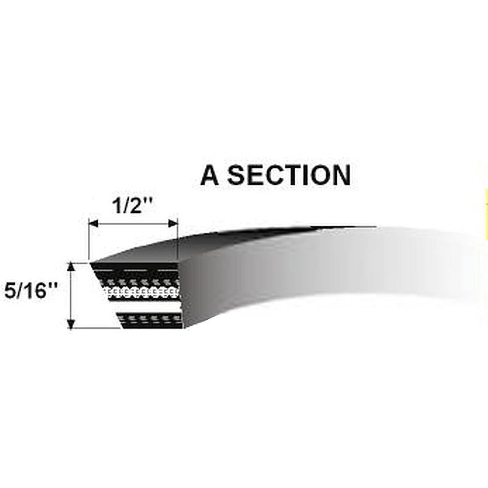S.18730 V Belt - A Section - Belt No. A48 Fits Massey Ferguson