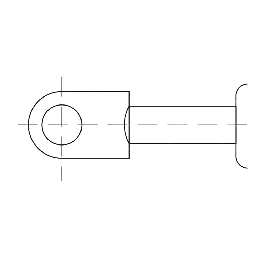 S.19453 Gas Strut, 400mm - Fits Zetor 5211, 5245, 6211, 6245, 7211, 7245, 7711 +