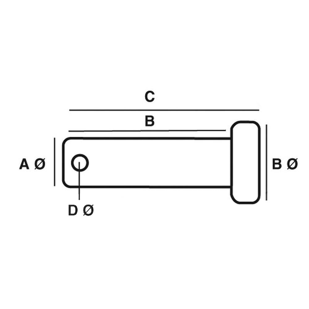 S.19788 Metric Clevis Pin Ø7mm x 24.50mm