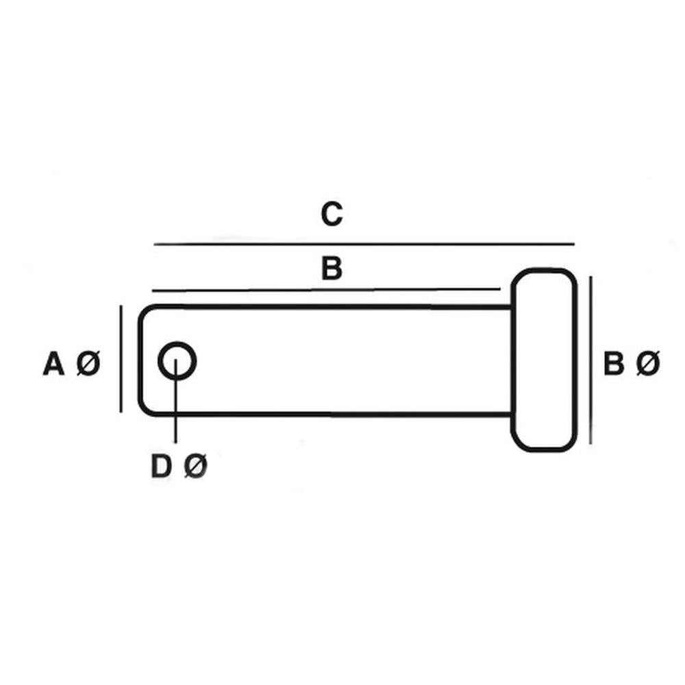 S.19790 Metric Clevis Pin Ø9mm x 30.50mm