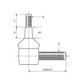 Tie Rod End - Left Hand Fits Allis Chalmers 5020 5030 72098232