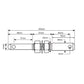 S.205 Lower Link Implement Pin - Dual (Fits CAT. 1/2)