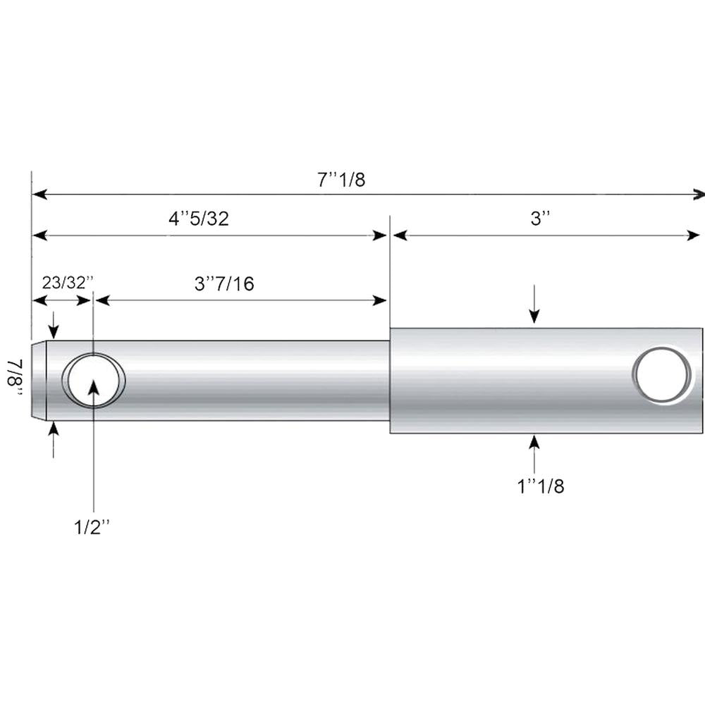 S.210 Lower Link Weld On Implement Mounting Pin (Fits CAT. 1/2)