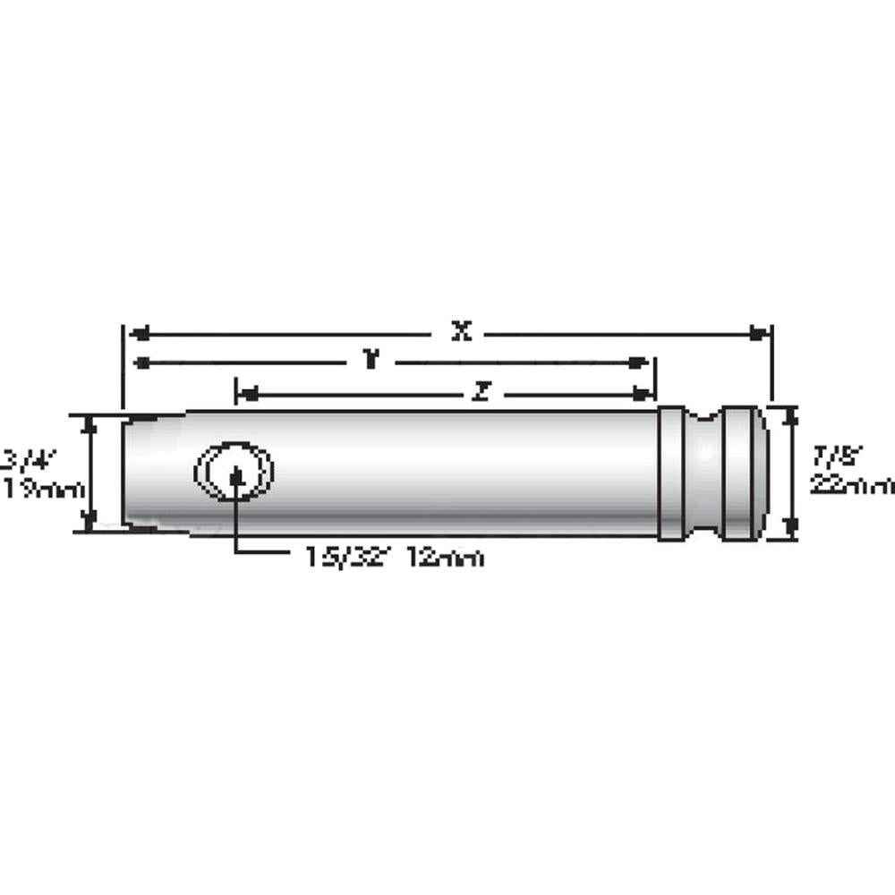 S.231 Top Link Pin - Standard (Fits CAT. 1), ( ) Fits Allis Chalmers