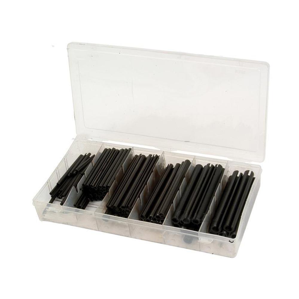 S.29900 Roll Pins Assortment, Ø3 x 20mm, Ø10 x 50mm, 160 pcs. Compak.