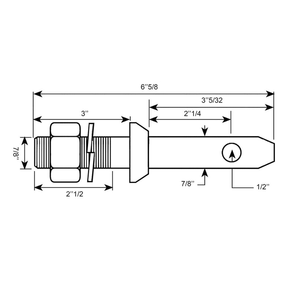 S.3004 Lower Link Implement Mounting Pin (Fits CAT. 1)
